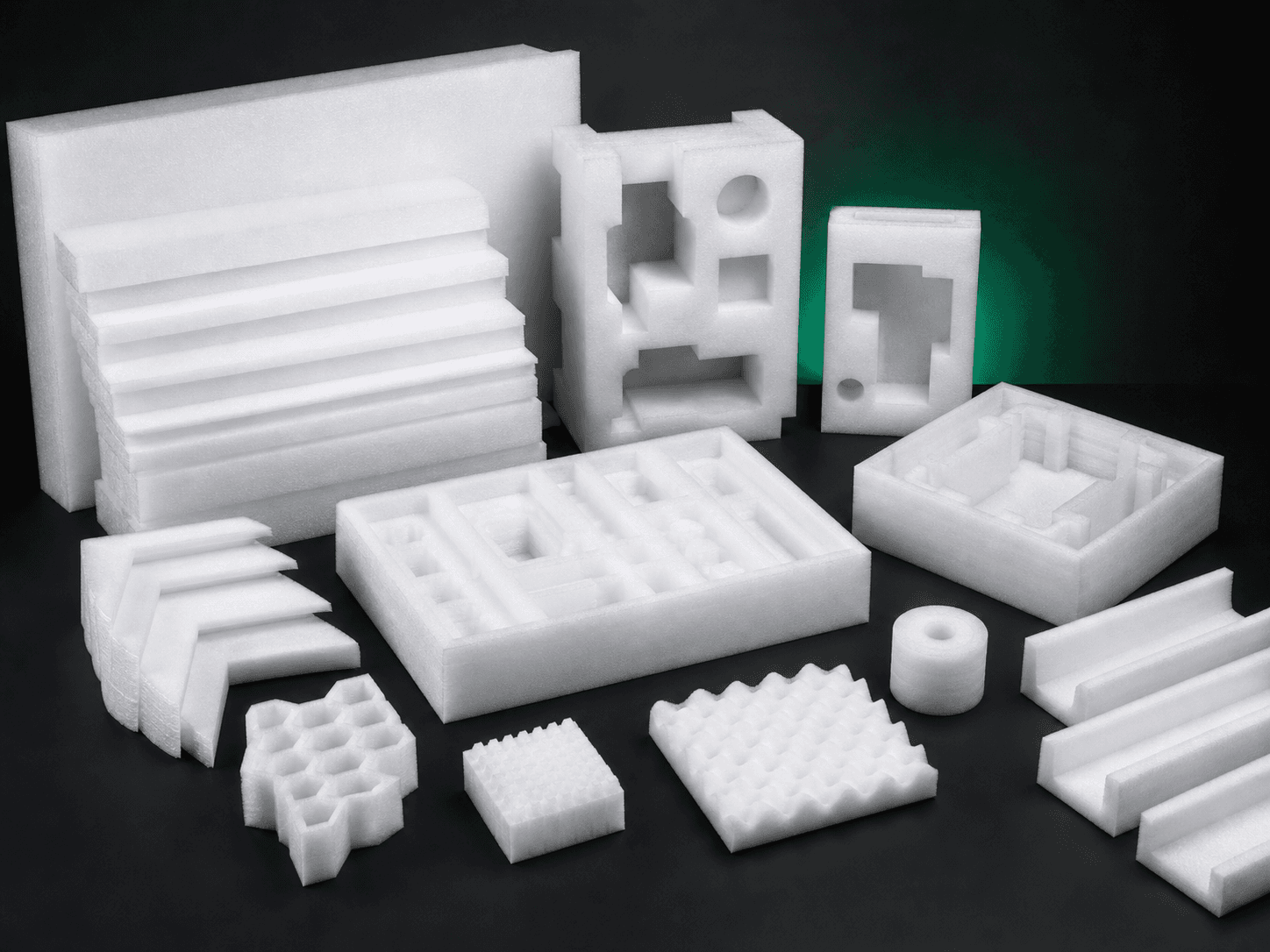 ZH PACK range of EPE foam sheets, inserts, trays, and protective components